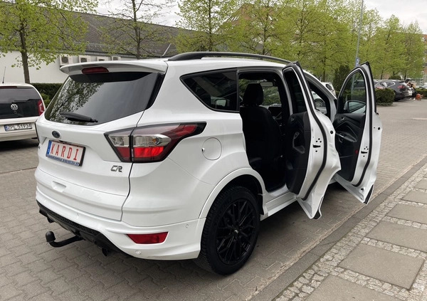 Ford Kuga cena 65900 przebieg: 187000, rok produkcji 2018 z Szczecin małe 781